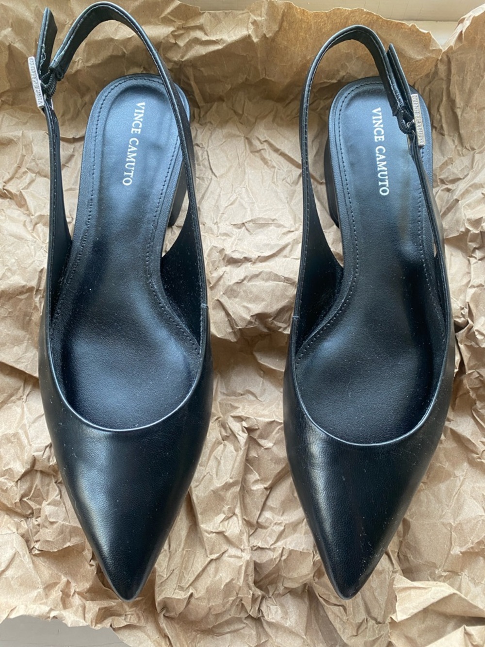 Vince Camuto black sling blacks NWOT size 8.5